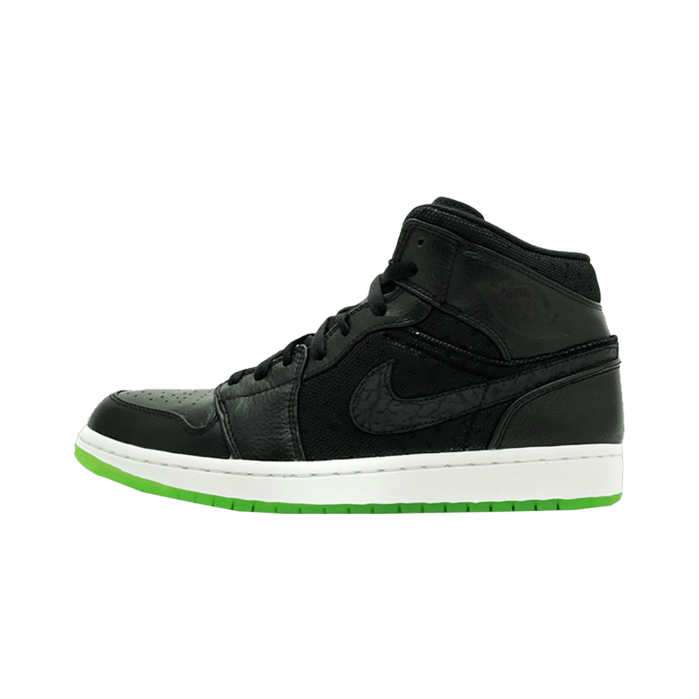 Air Jordan 1 Phat Black Action Green