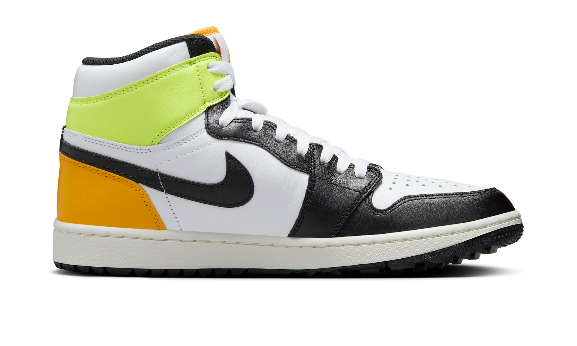 Air Jordan 1 Retro High Golf White University Gold Volt Black
