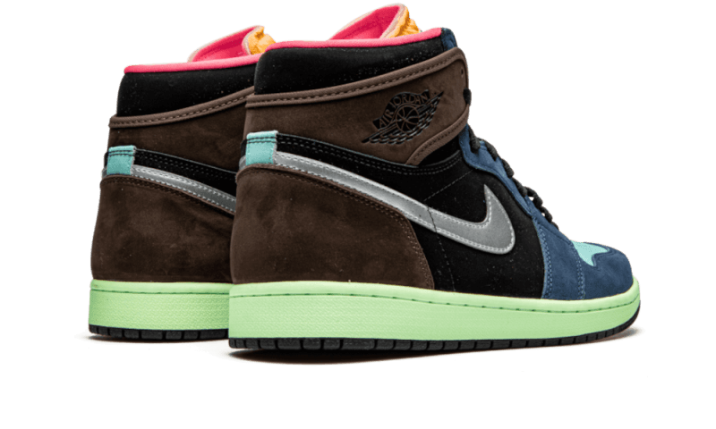 Air Jordan 1 Retro High Tokyo Bio Hack, Baroque Brown/Black-Laser Orange-Racer Pink (555088-201 / 575441-201)