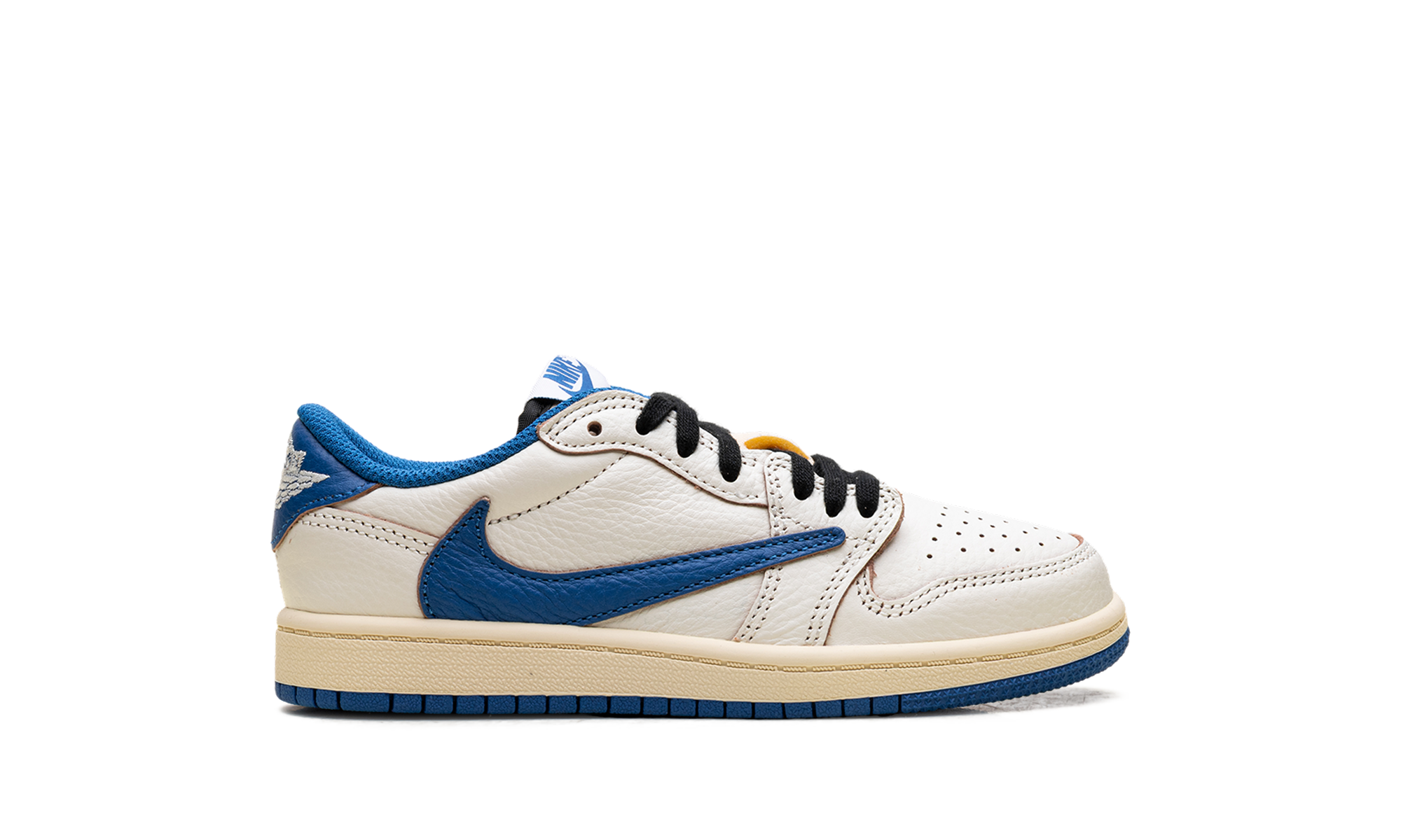 Air Jordan 1 Retro Low OG SP Fragment x Travis Scott Sail Military Blue (PS)