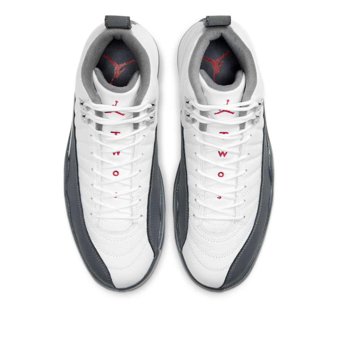 Air Jordan 12 Retro White Dark Grey