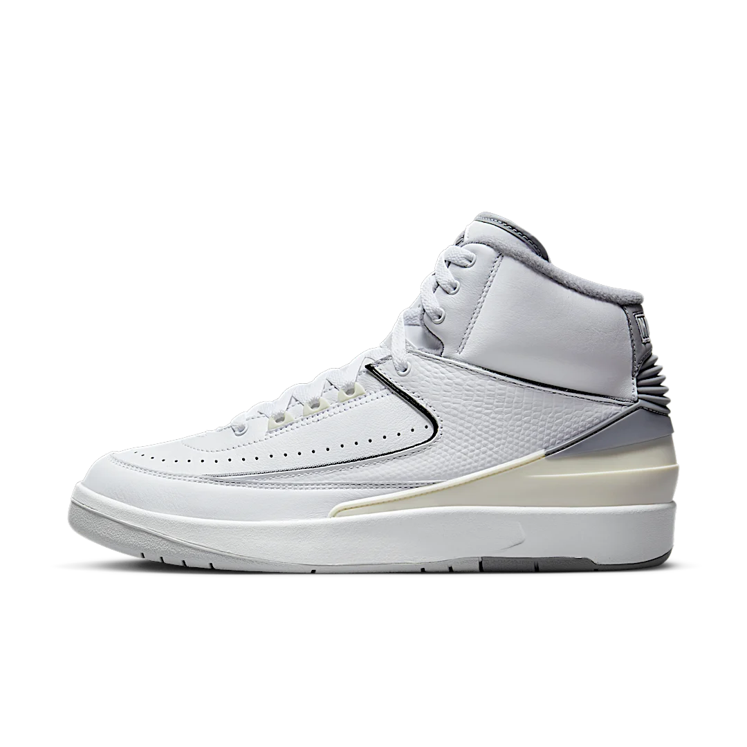 Air Jordan 2 Retro Cement Grey, White/Cement Grey/Sail/Black (DR8884-100 / DQ8562-100)