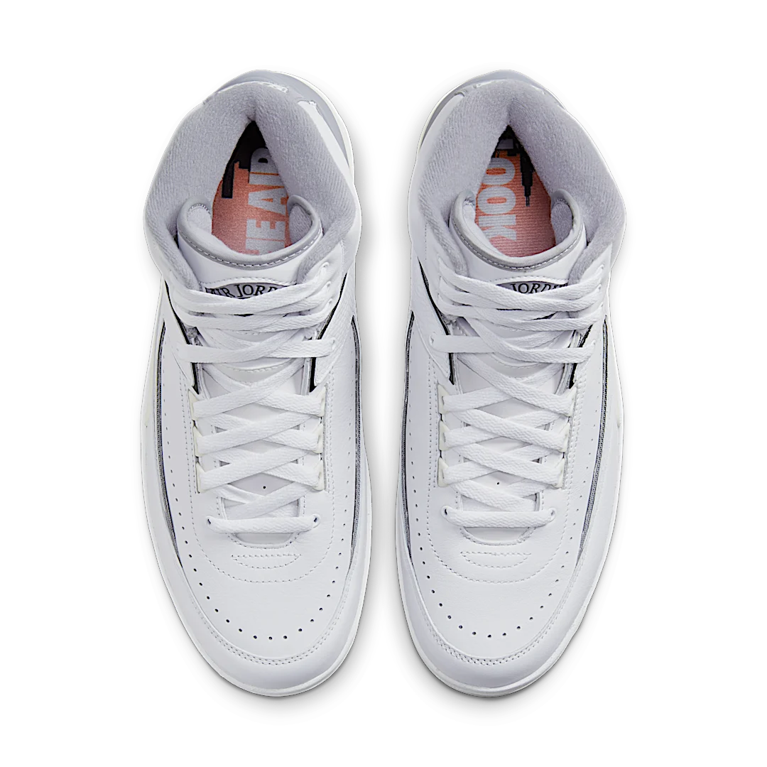 Air Jordan 2 Retro Cement Grey, White/Cement Grey/Sail/Black (DR8884-100 / DQ8562-100)
