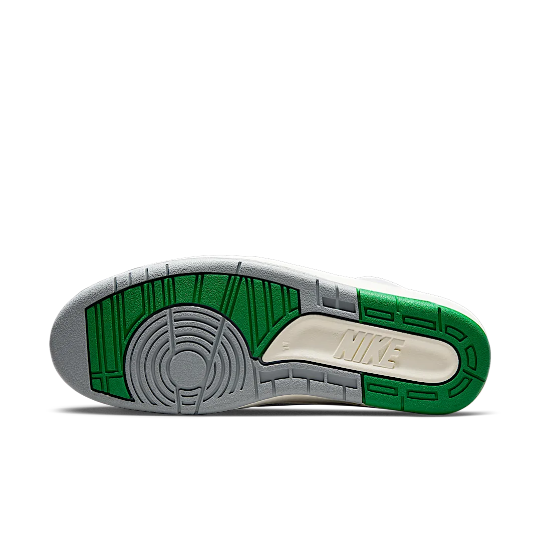 Air Jordan 2 Retro Lucky Green, White/Lucky Green/Sail/Light Steel Grey (DR8884-103 / DQ8562-103)