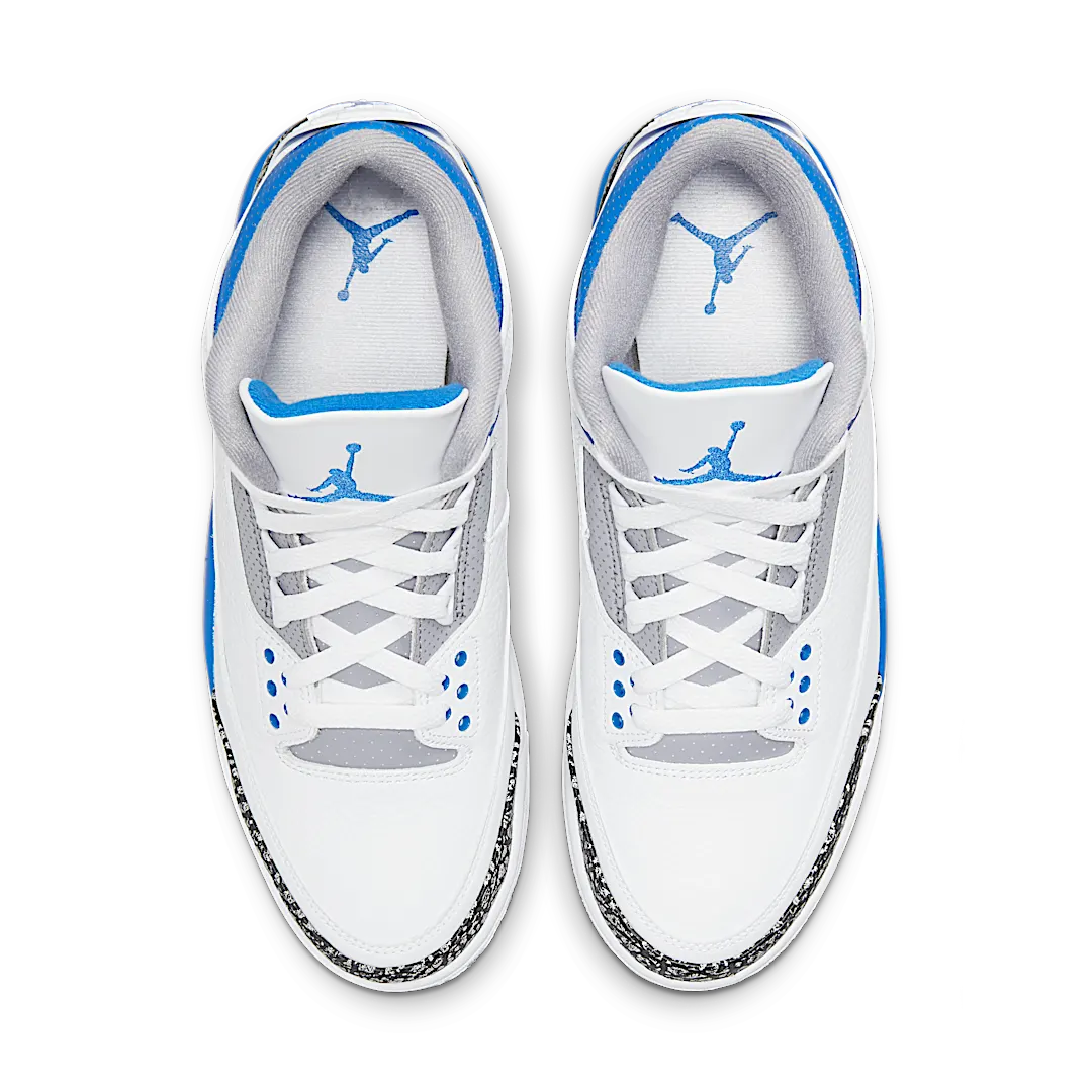 Air Jordan 3 Retro Racer Blue, White/Black-Cement Grey-Racer Blue (CT8532-145 / 398614-145)