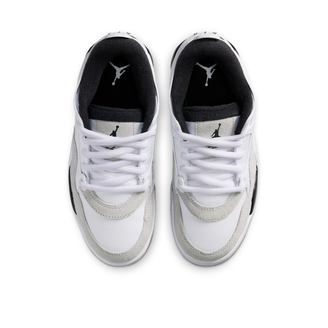 Air Jordan 4 RM Military Black, White/Neutral Grey/Gum Medium Brown/Black (FQ7938-110)