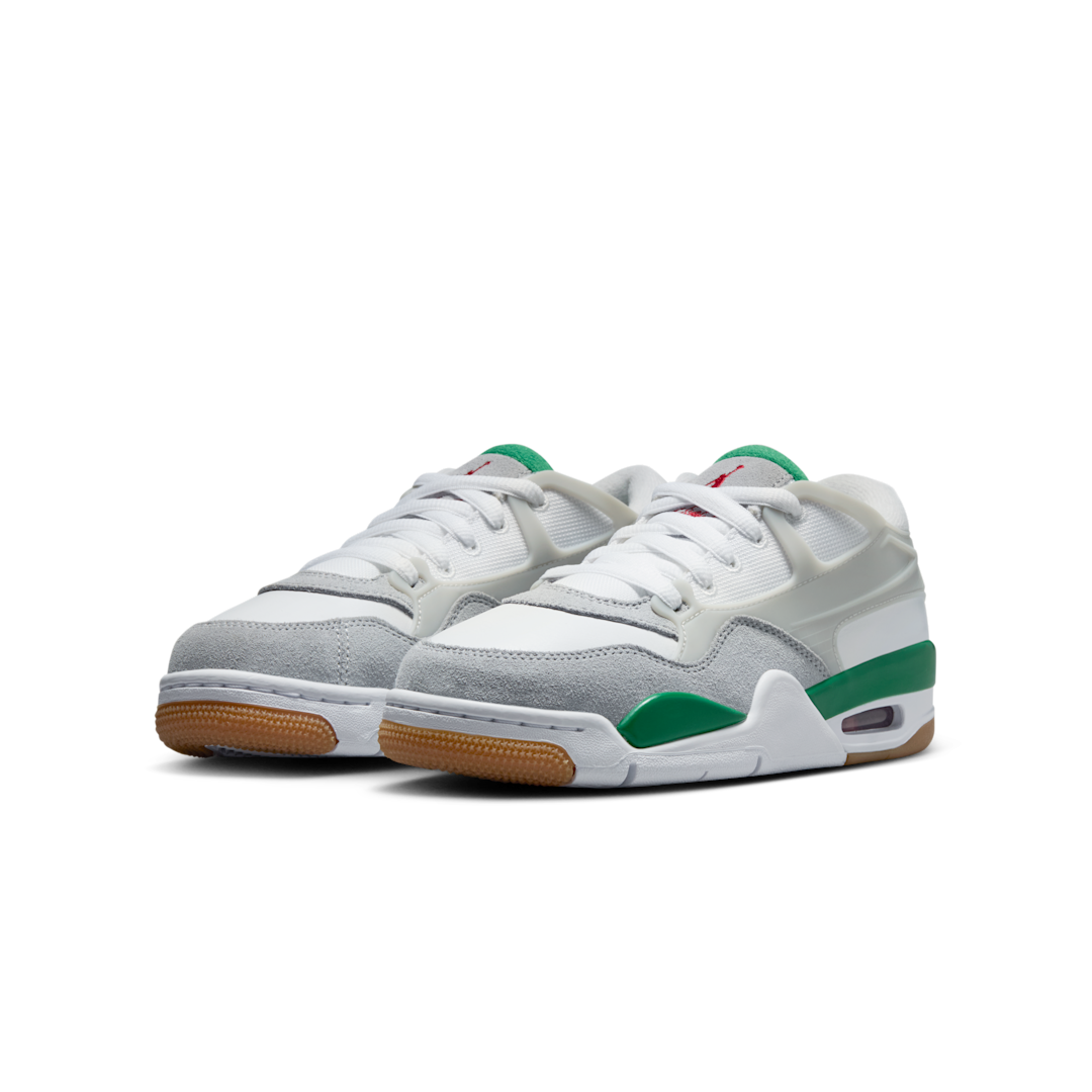 Air Jordan 4 RM Pine Green, White/Pine Green/Neutral Grey/Wolf Grey/Varsity Red/Gum Dark Brown (FQ7938-103)