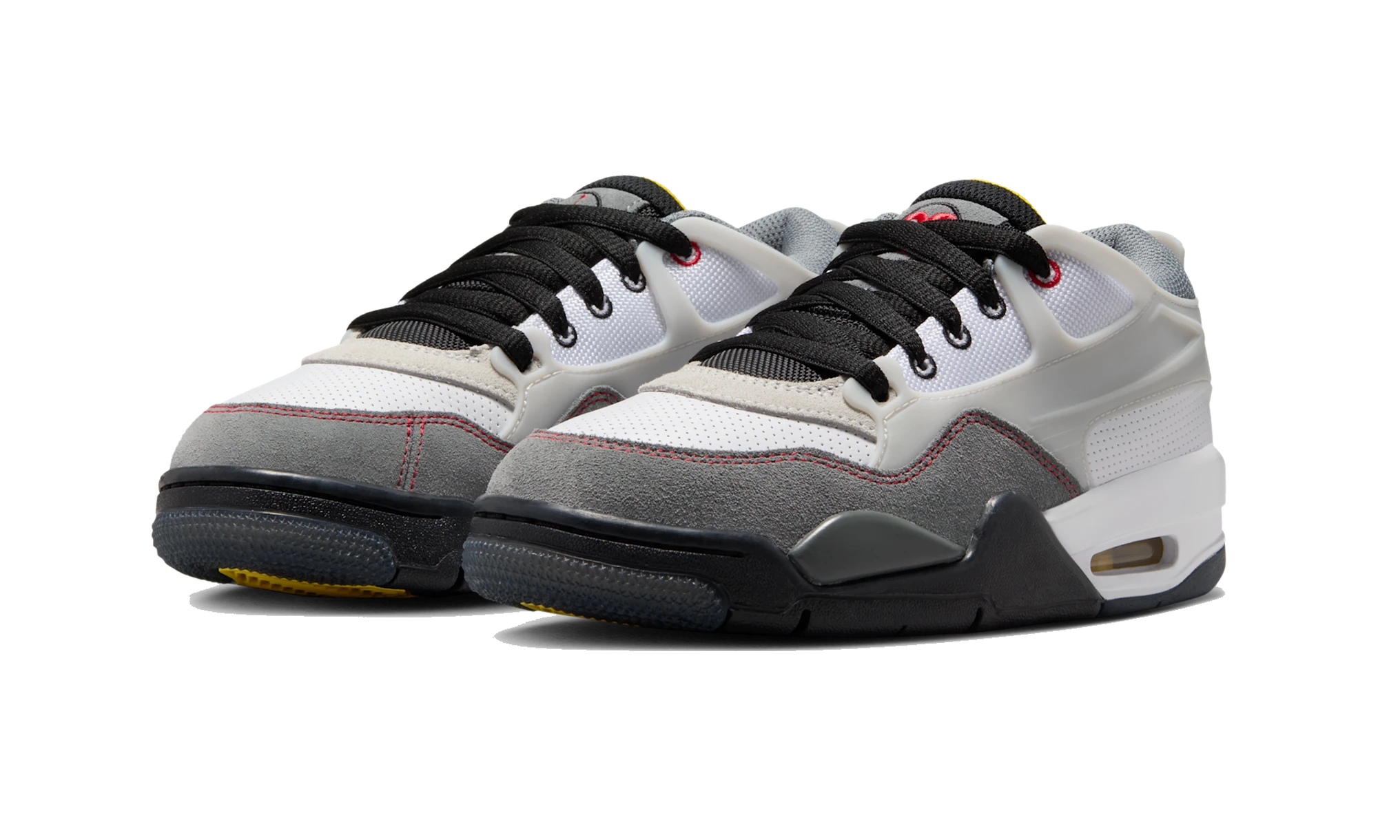 Air Jordan 4 RM Premium White Black Smoke Grey Fire Red