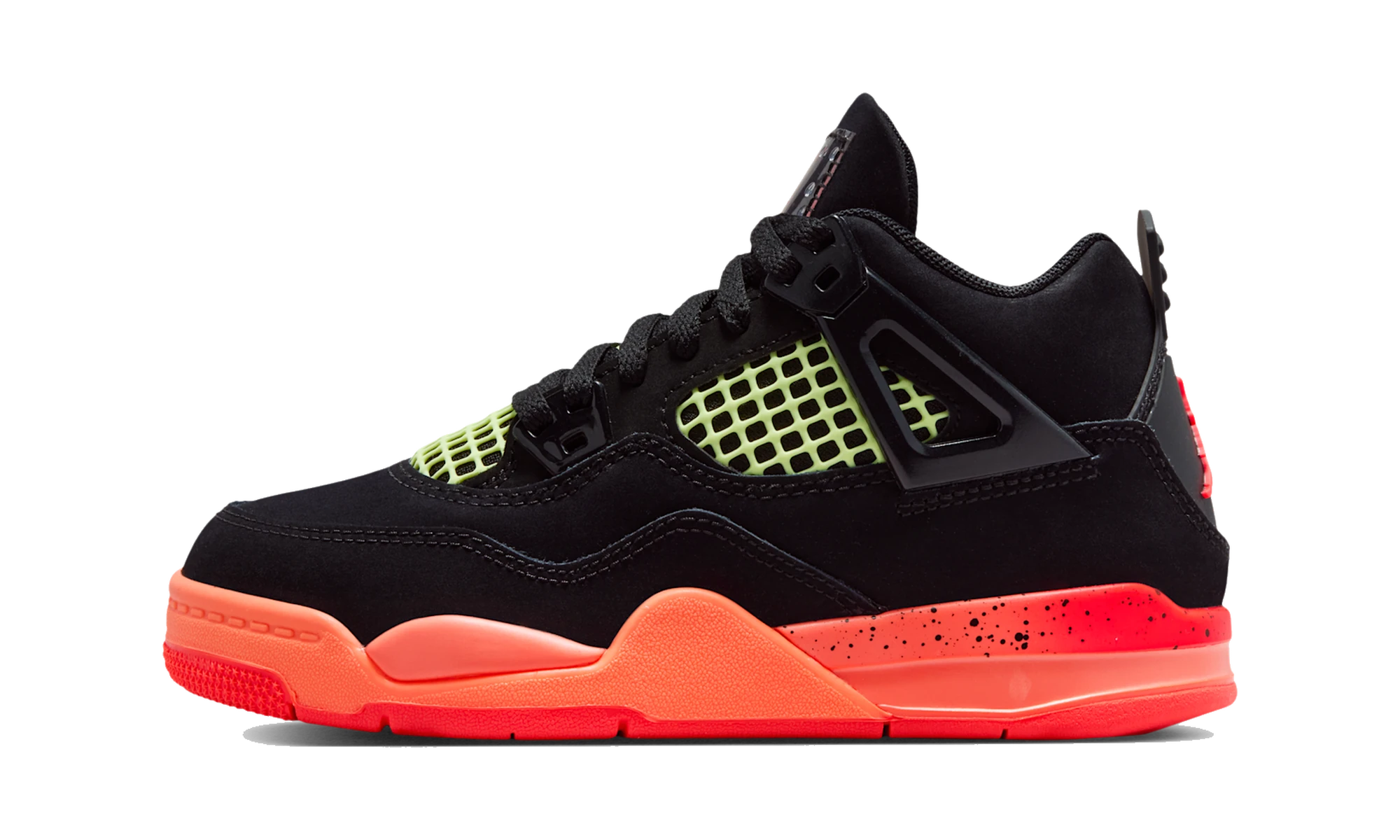 Air Jordan 4 Retro Black Infrared Barely Volt (PS)