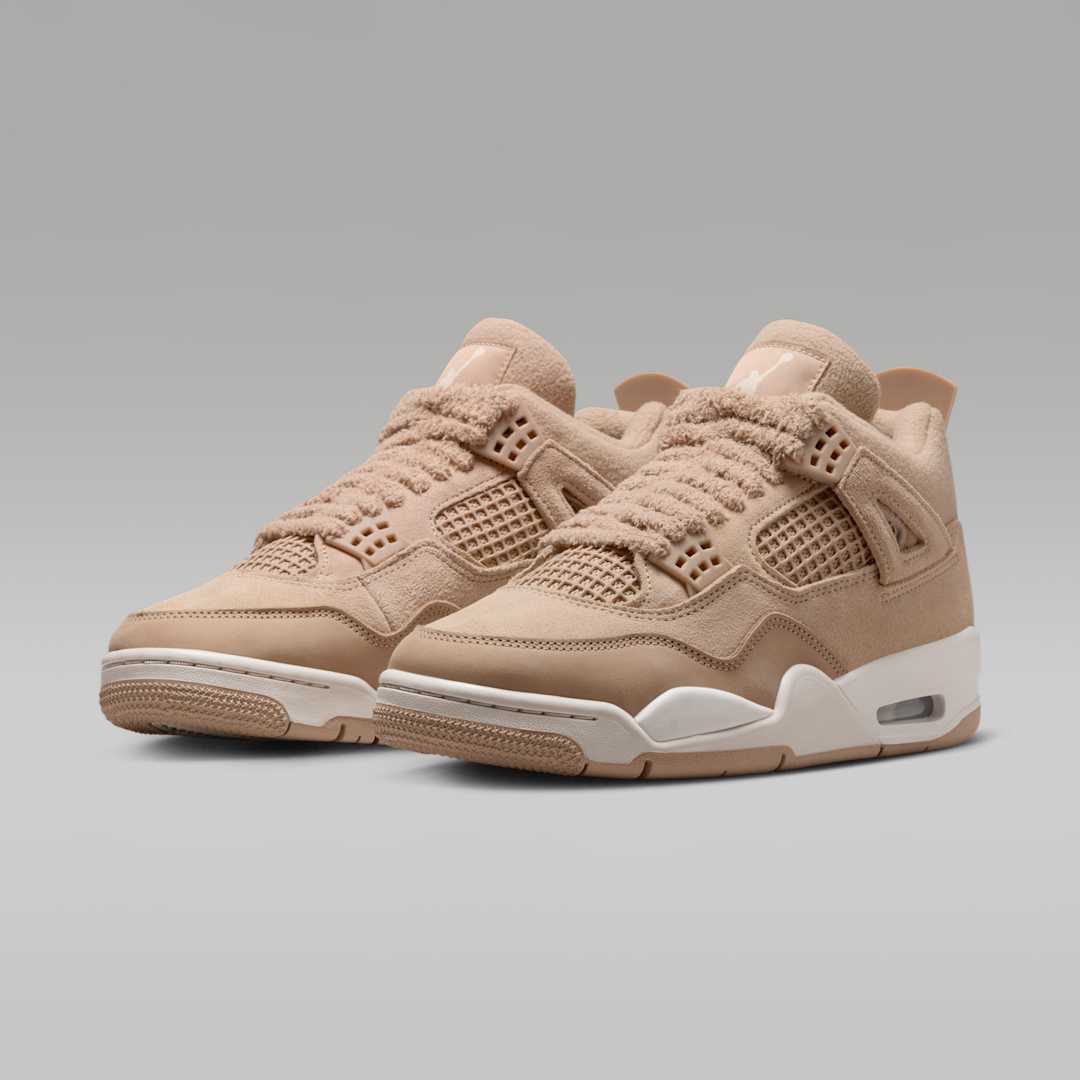 Air Jordan 4 Retro Cozy Girl, Hemp/Light Orewood Brown (HV0823-200)