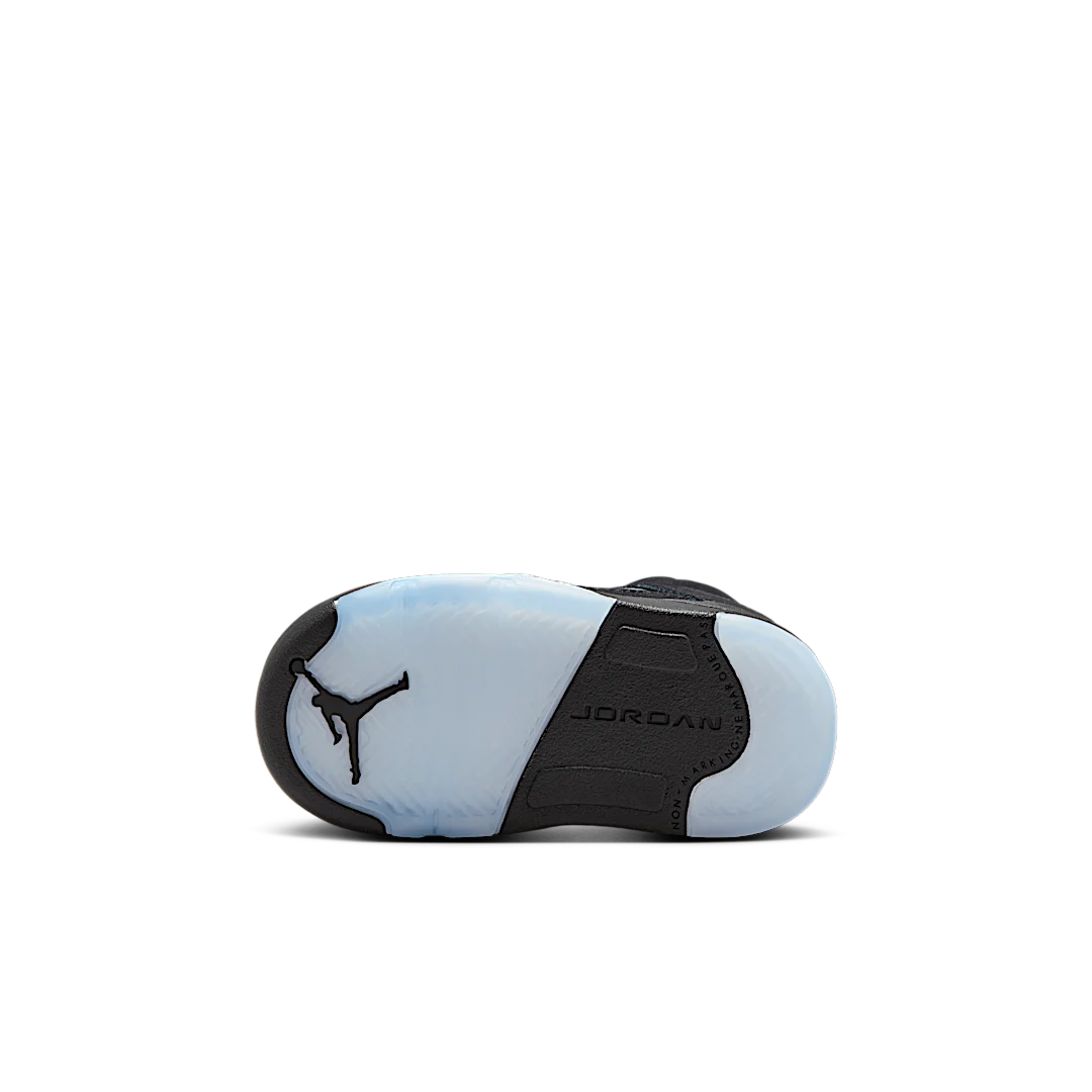 Air Jordan 5 Retro OG Black Metallic Reimagined (TD), Black/White-Metallic Silver-Fire Red (HF3977-001)