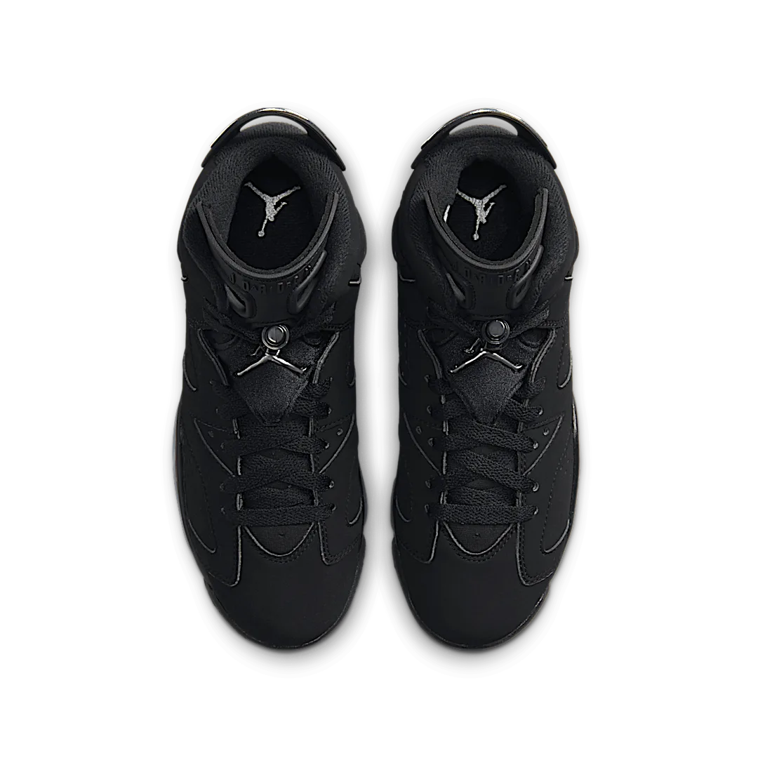 Air Jordan 6 Retro Chrome, Black/Black/Metallic Silver (DX2835-001)