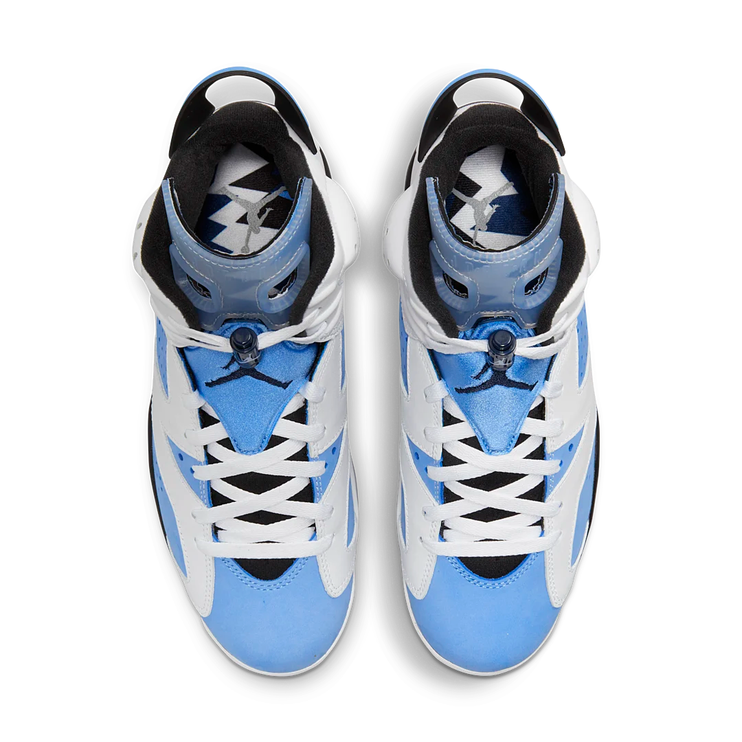 Air Jordan 6 Retro UNC White, University Blue/White/College Navy/Black (CT8529-410 / 384665-410)