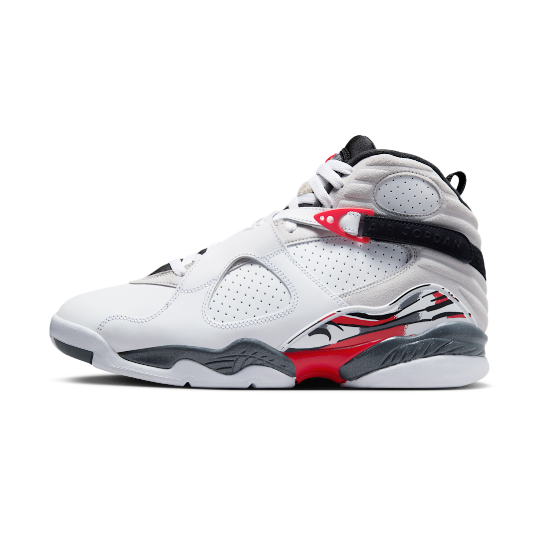 Air Jordan 8 Retro White True Red (2025), White/Black/True Red (305381-100)