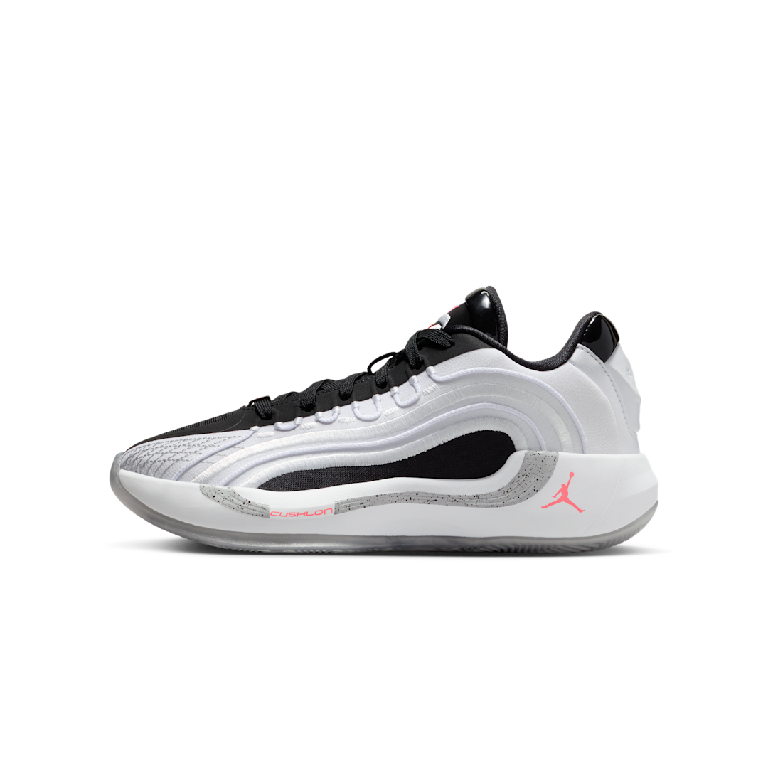 Air Jordan Luka 4 White Cement, White/Black/Wolf Grey/Bright Crimson (HJ5225-101)