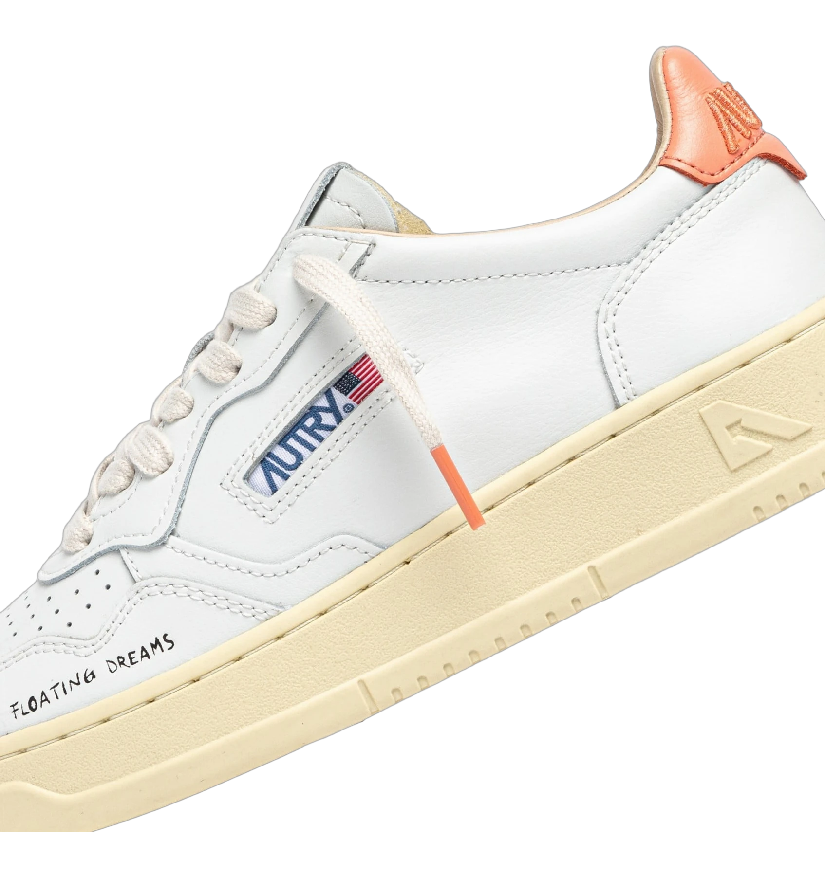 Autry Medalist DL White Peach Pink