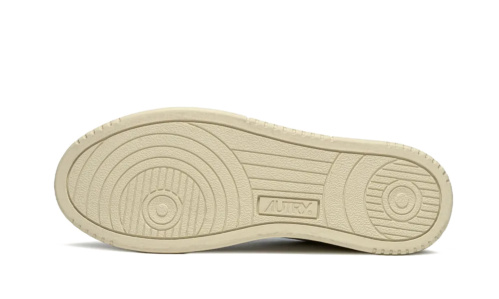 Autry Medalist Leather Low White Black Beige