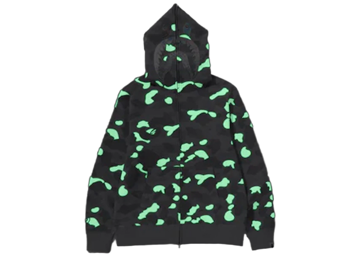 BAPE City Camo Shark Full Zip Hoodie (SS24) Gray