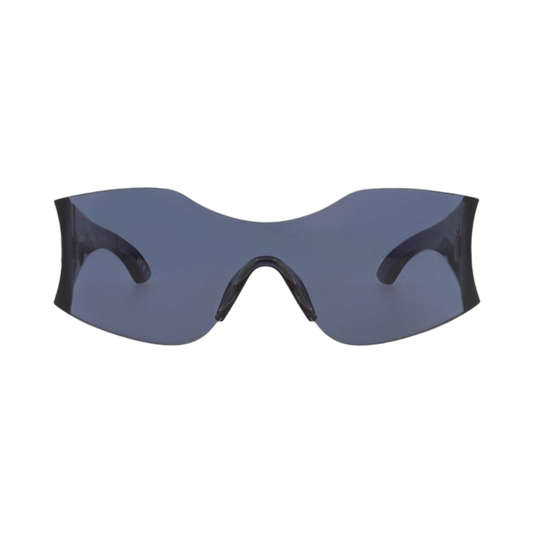 Balenciaga Shield-Frame Nylon Sunglasses Blue