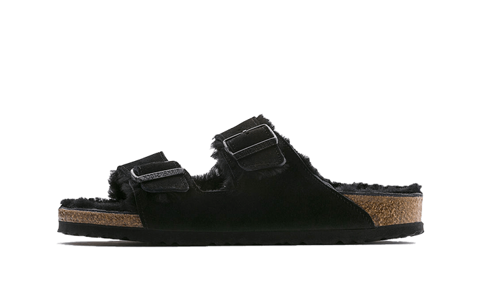 Birkenstock Arizona Shearling Suede Leather Black