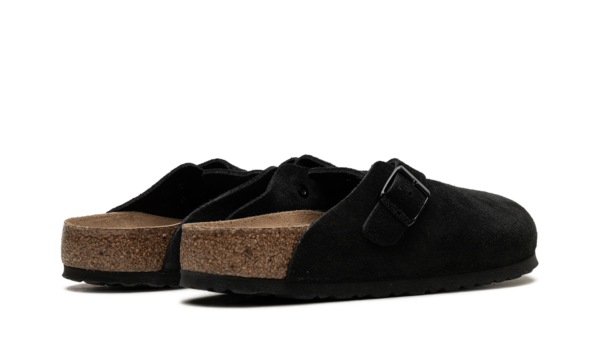 Birkenstock Boston Soft Footbed Suede Black