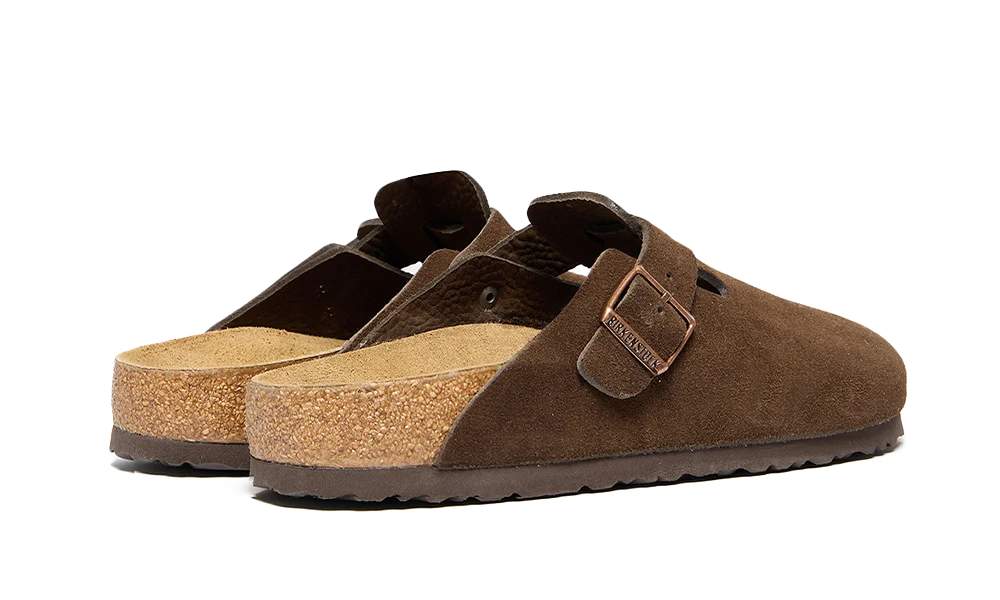 Birkenstock Boston Soft Footbed Suede Mocca