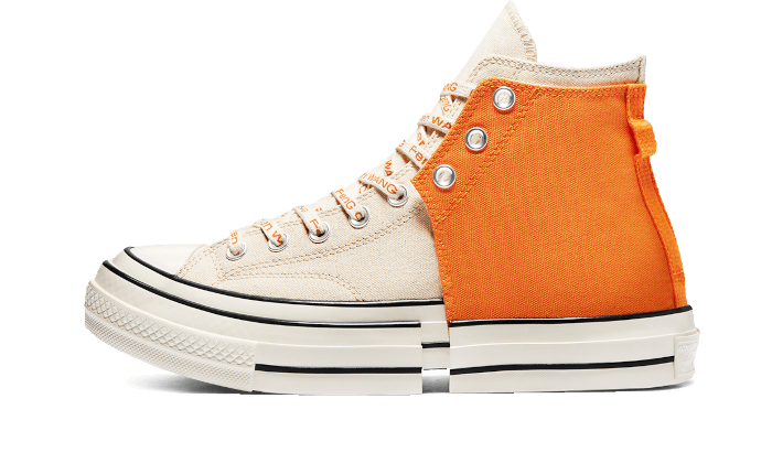 Converse Chuck Taylor All Star 70 Hi 2-in-1 Feng Chen Wang Orange Ivory, Persimmon Orange/Natural Ivory (169840C)