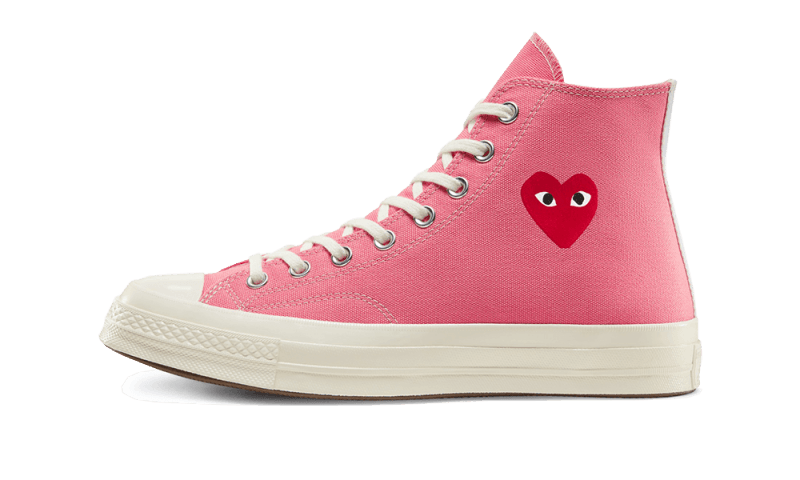 Converse Chuck Taylor All Star 70 Hi Comme des Garcons PLAY Bright Pink, Bright Pink (168301C)