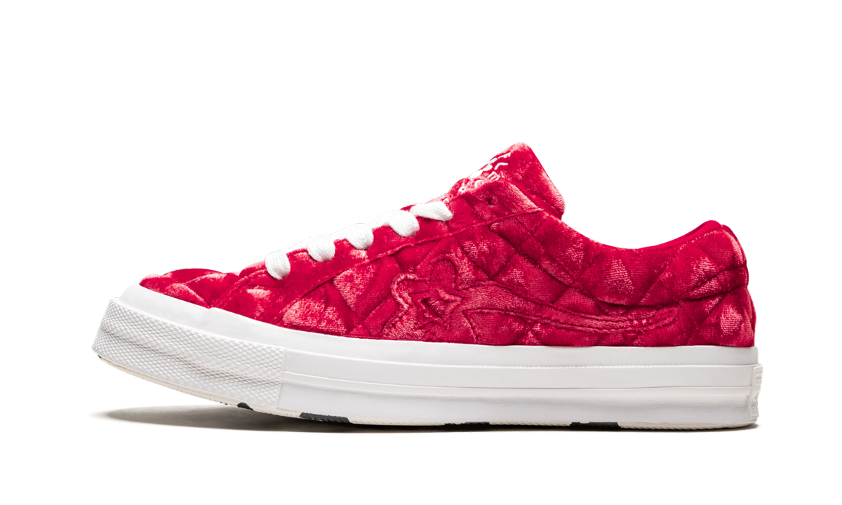 Converse One Star Ox Golf le Fleur TTC Quilted Velvet Barbados Cherry