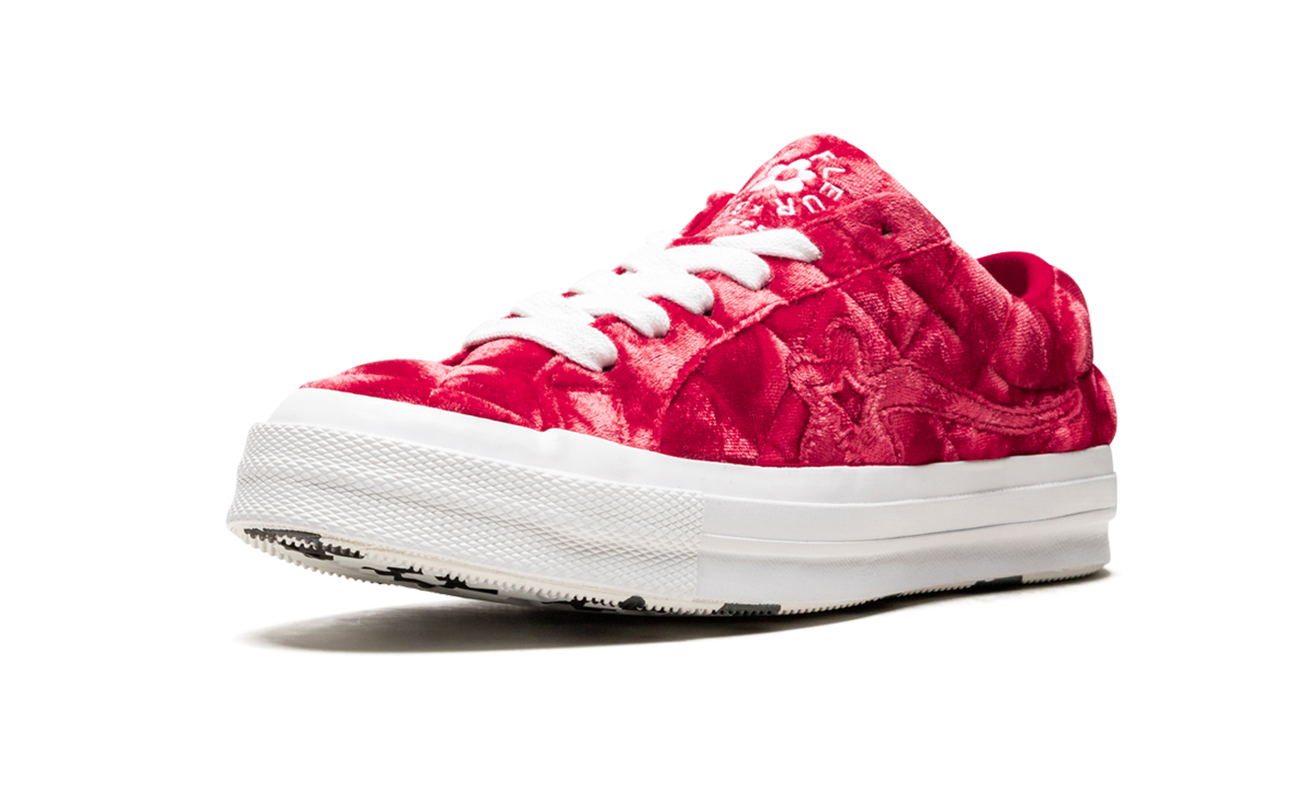 Converse One Star Ox Golf le Fleur TTC Quilted Velvet Barbados Cherry