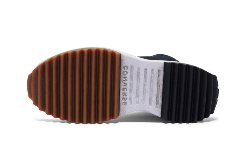 Converse Run Star Hike Hi Black White Gum Distressed