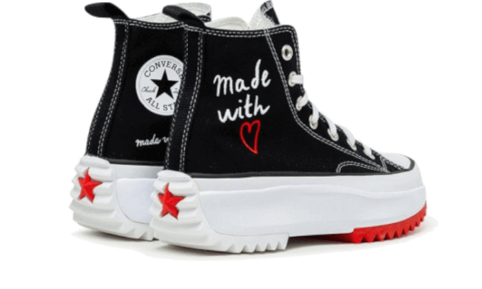 Converse Run Star Hike Hi Valentine's Day Made With Love (2021), Black/White/University Red (171120C)