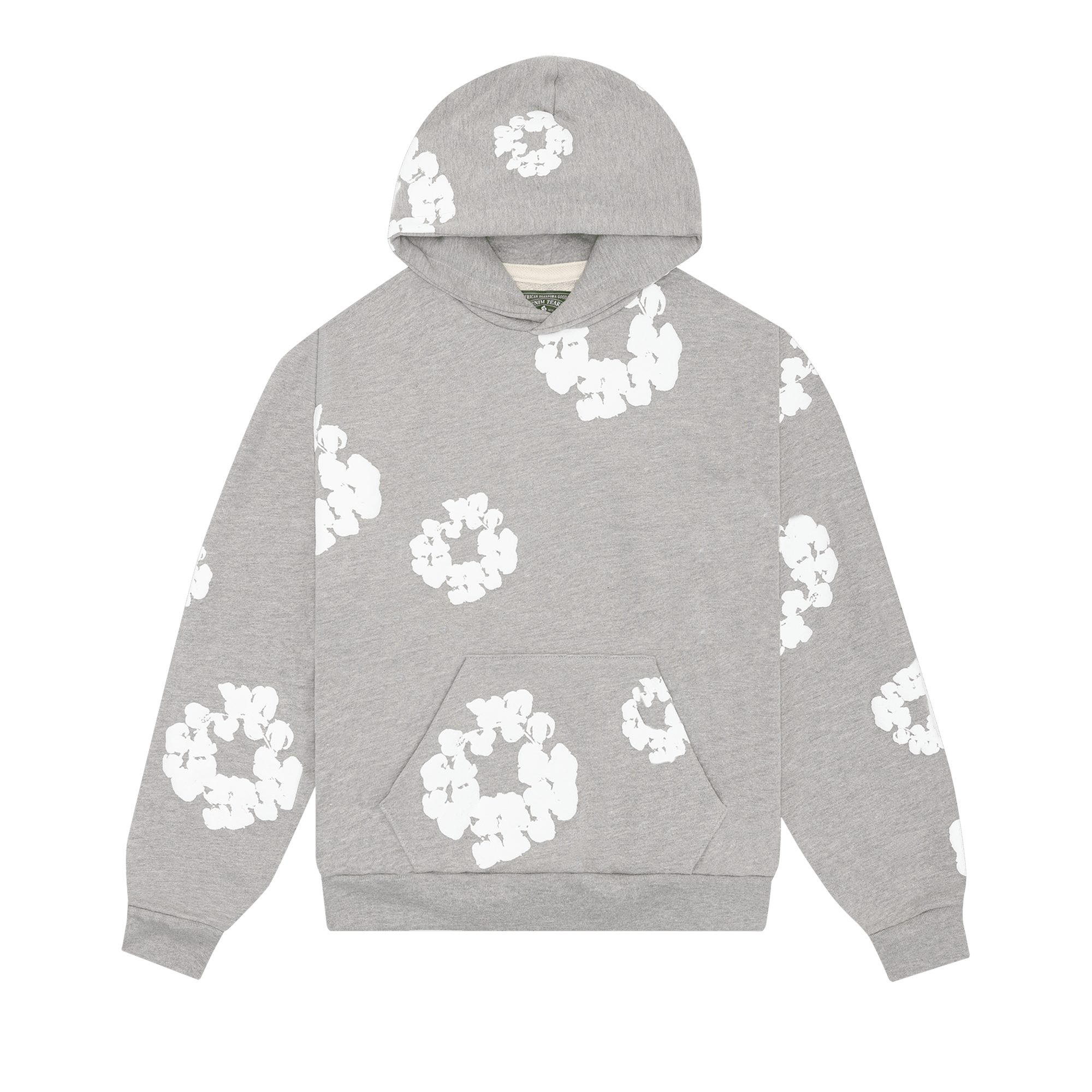 Denim Tears The Cotton Wreath Hoodie Grey, Grey (denim-tears-the-cotton-wreath-sweatshirt-grey)
