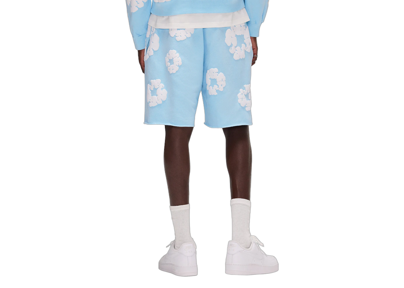 Denim Tears The Cotton Wreath Shorts Powder Blue