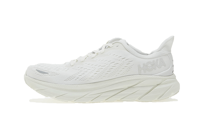 Hoka One One Clifton 8 White, White/White (1119394-WWH)