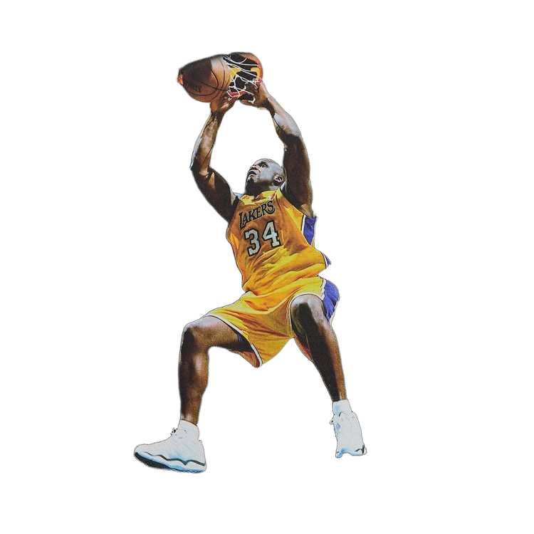Kith For NBA All-Star Los Angeles Lakers Shaquille OnEal Vintage Tee Black