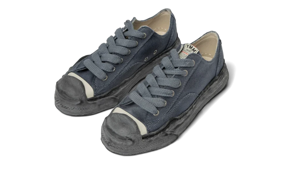 Maison Mihara Yasuhiro Hank OG Sole Garment Dyed Canvas Low Black White
