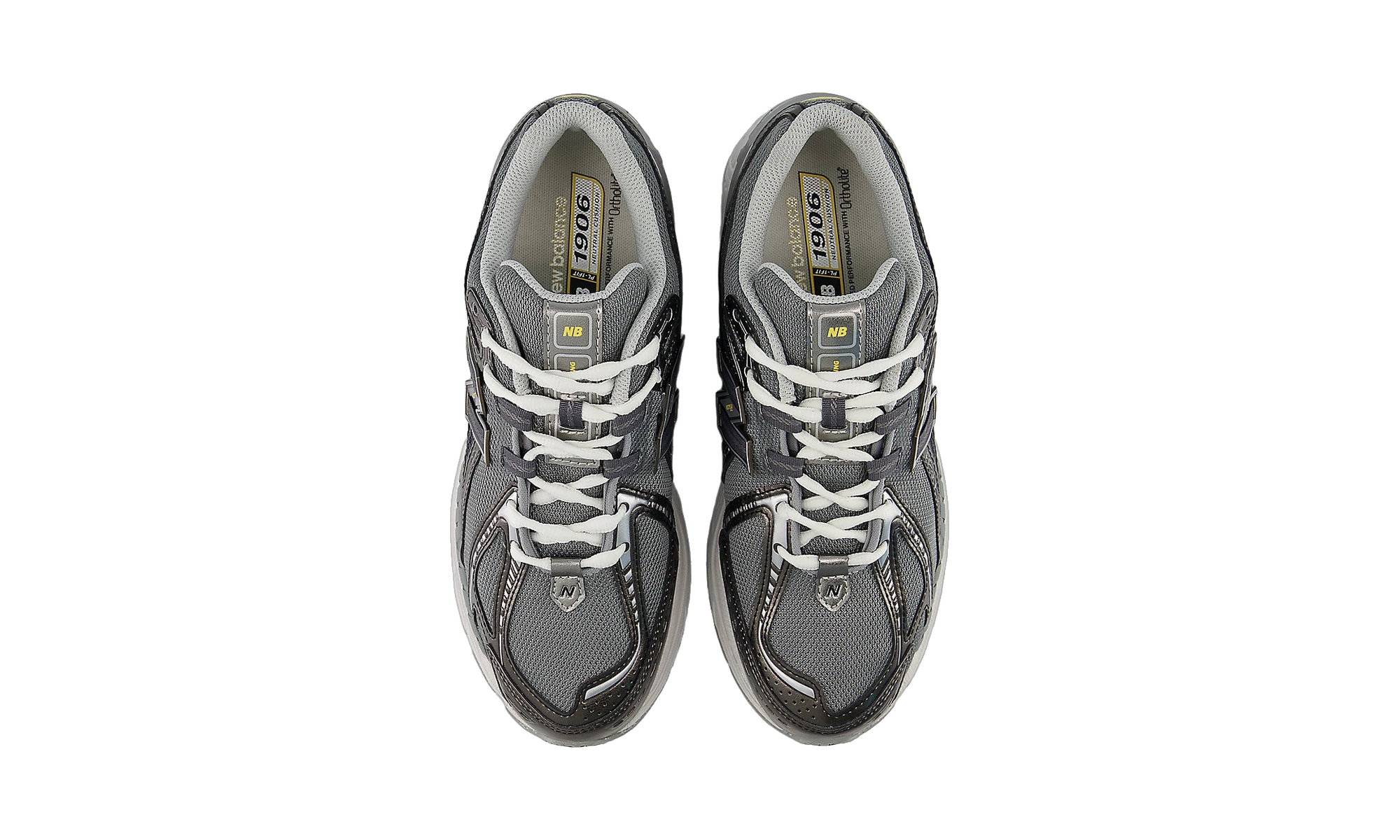 New Balance 1906R Slate Grey Black Metallic White Peach