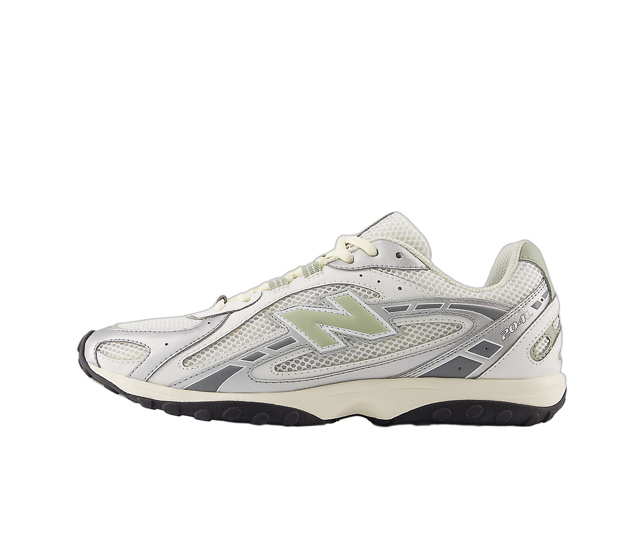 New Balance 204L Silver Metallic Sage Green