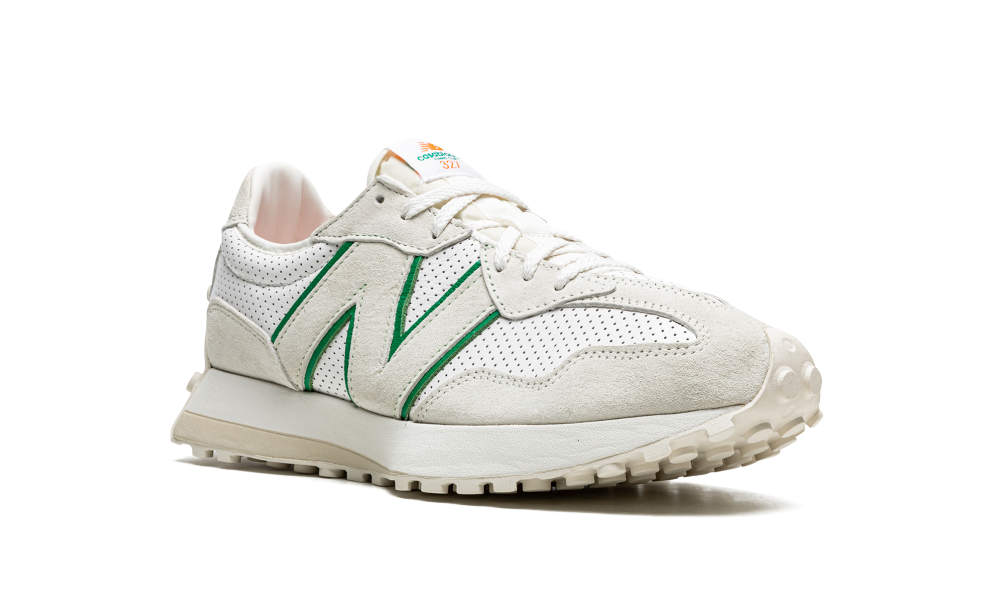 New Balance 327 Casablanca Green Logo