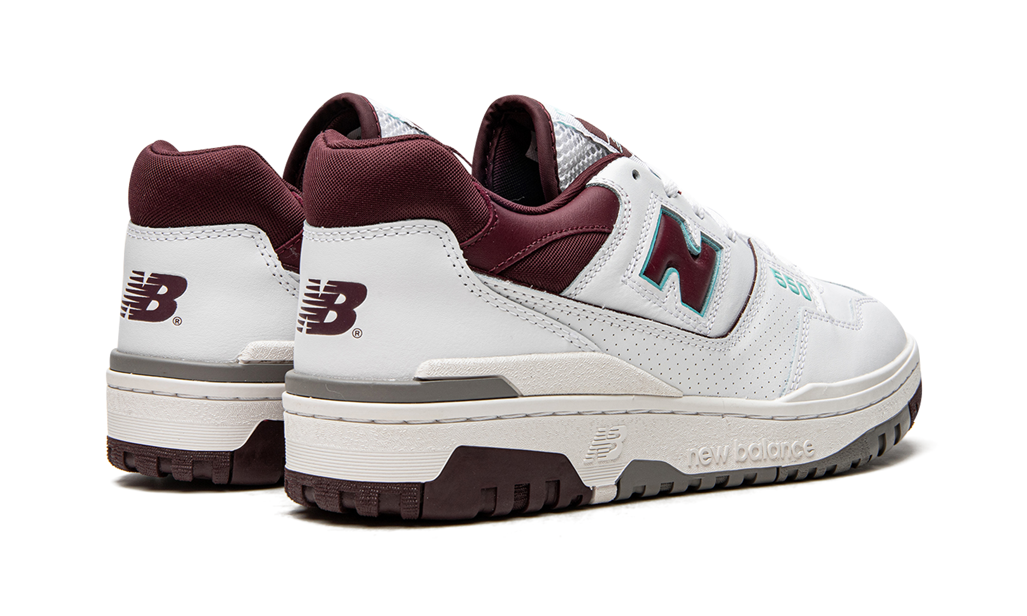 New Balance 550 Burgundy Cyan