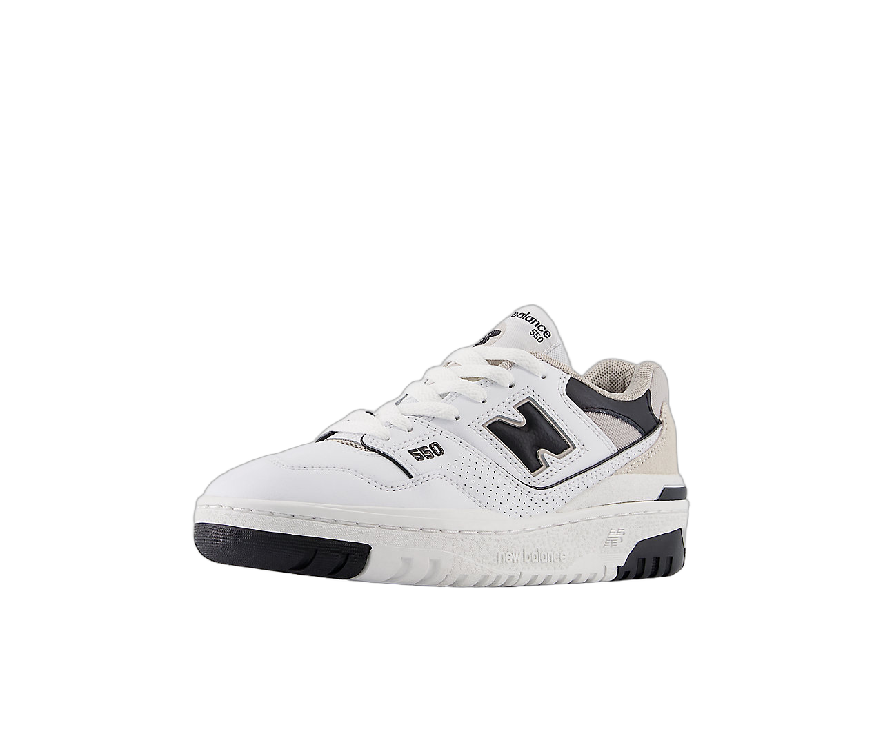 New Balance 550 White Black, White/Black (GSB550EI)