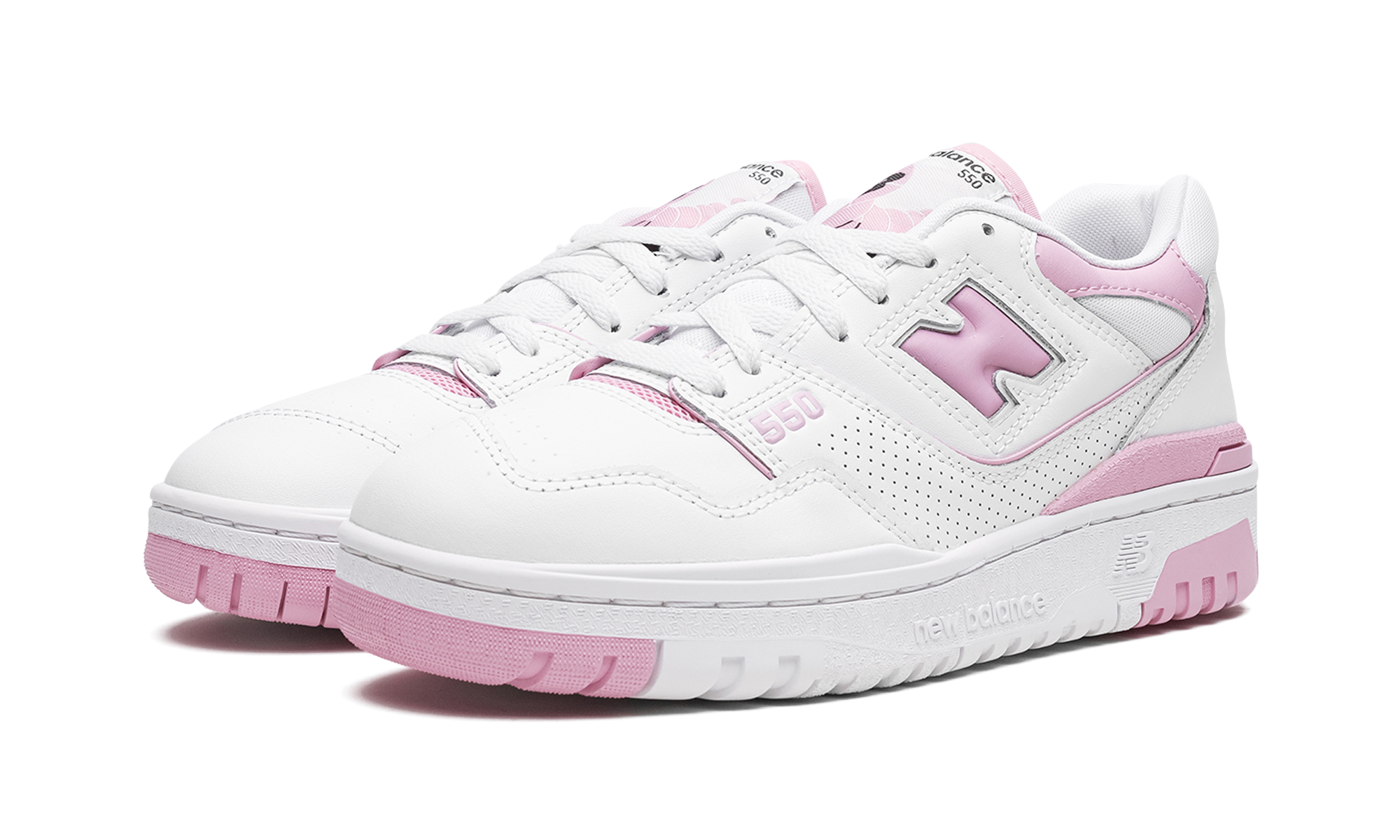 New Balance 550 White Bubblegum Pink
