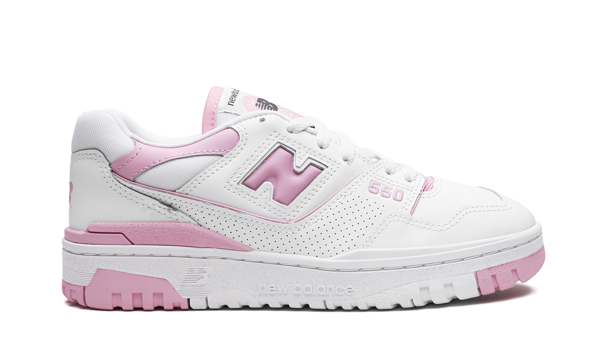 New Balance 550 White Bubblegum Pink