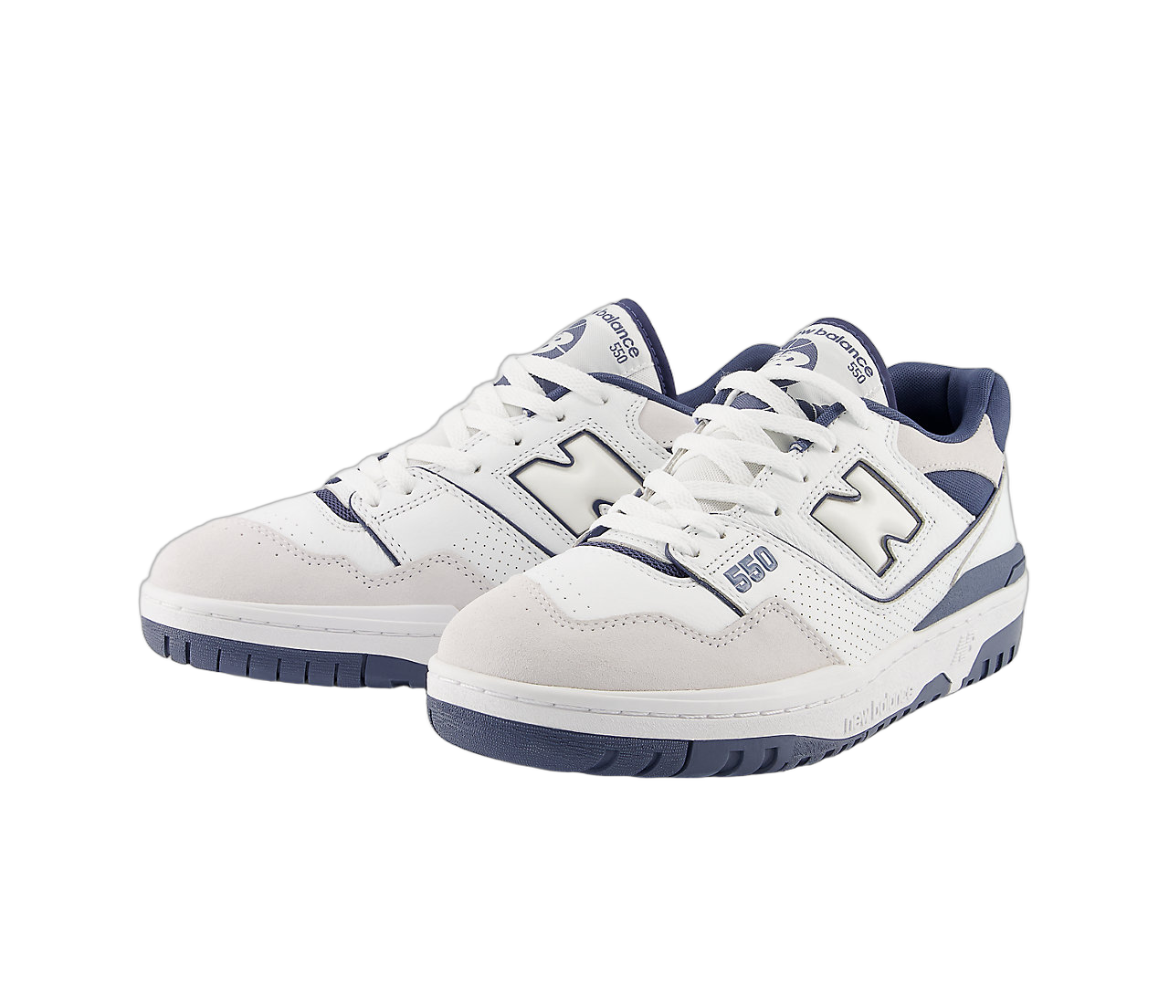 New Balance 550 White Dusty Blue, White/Dusty Blue (BB550STG)