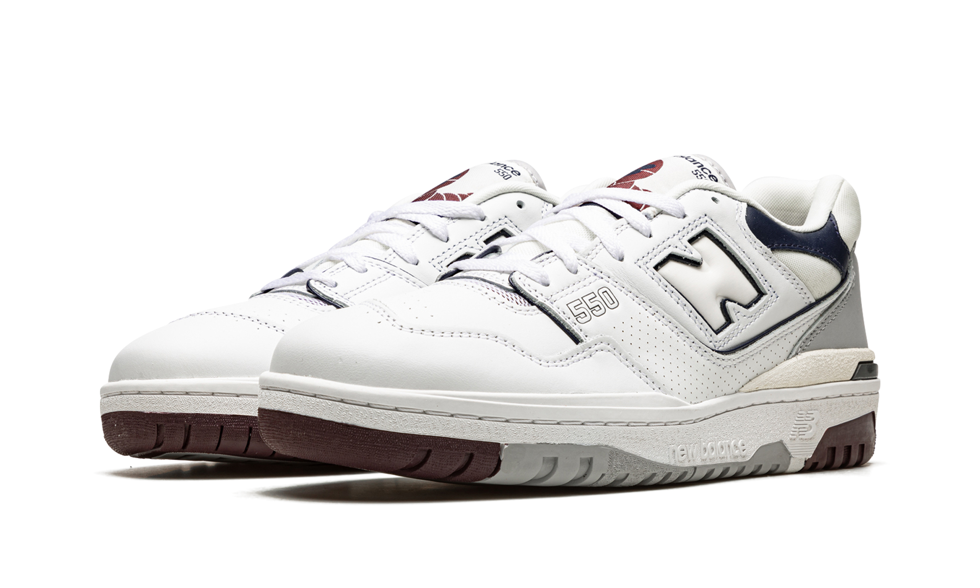 New Balance 550 White Natural Indigo Burgundy