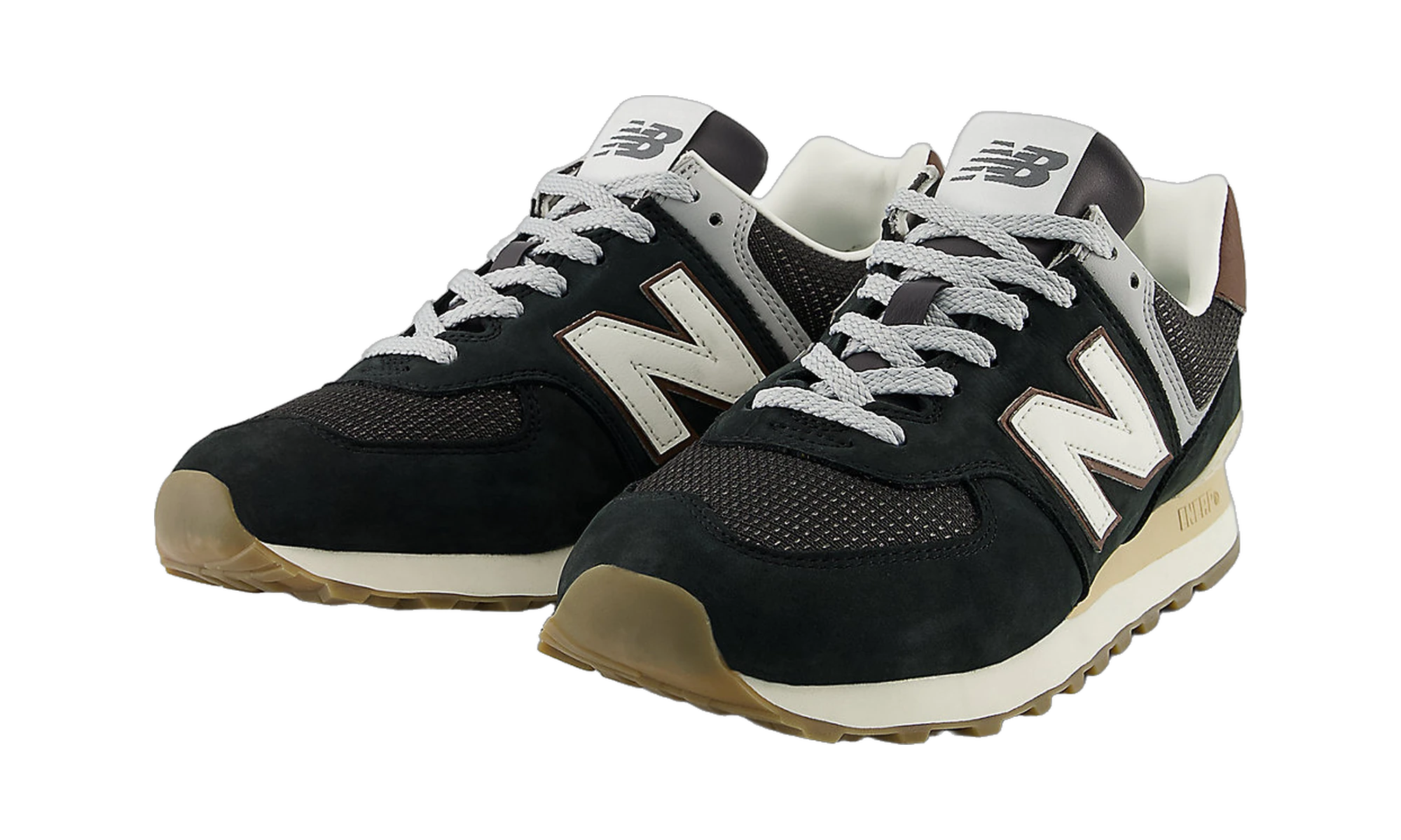 New Balance 574 Brown Dark Silver Metallic