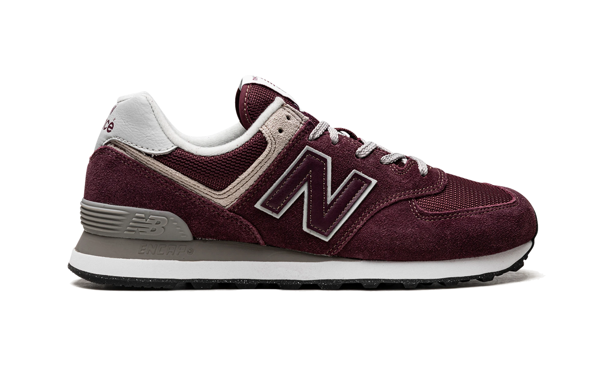 New Balance 574 Burgundy White