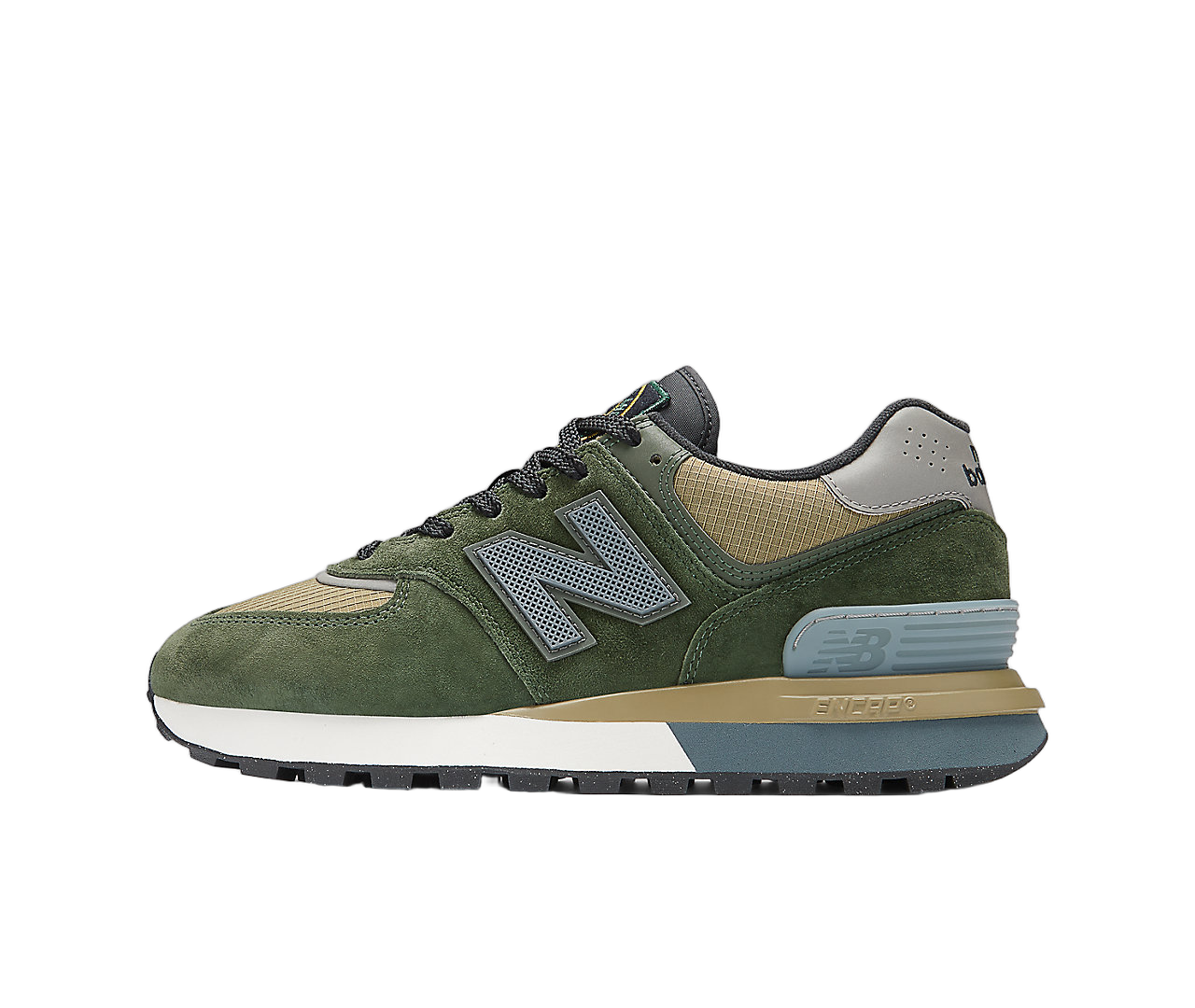 New Balance 574 Legacy Stone Island Dark Green, Dark Green/Brown (U574LGIL)