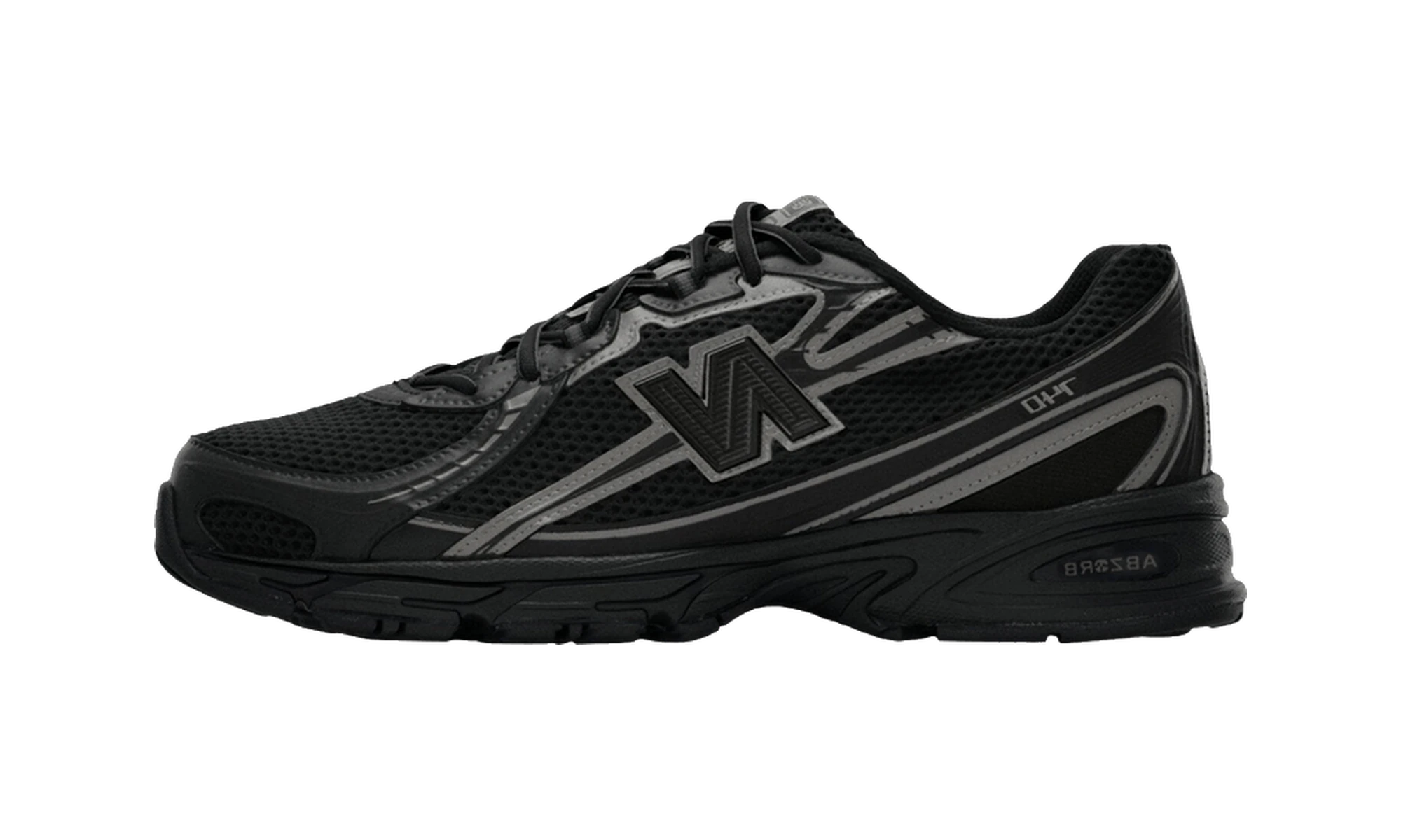New Balance 740 Black Grey Lines